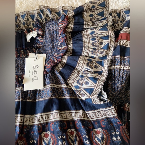 NWT Sea New York Tasha Print Short Sleeve Mini Tiered Dress Size M - Picture 6 of 8